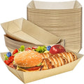 50 Pack Extra Large 5LB Paper Food Boats Trays Disposable Paper Boat, Heavy by MotBach