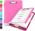 Sooez Clipboard with Storage, Clip Board 8.5 x 11 with Pen Holder, Plastic by Sooez