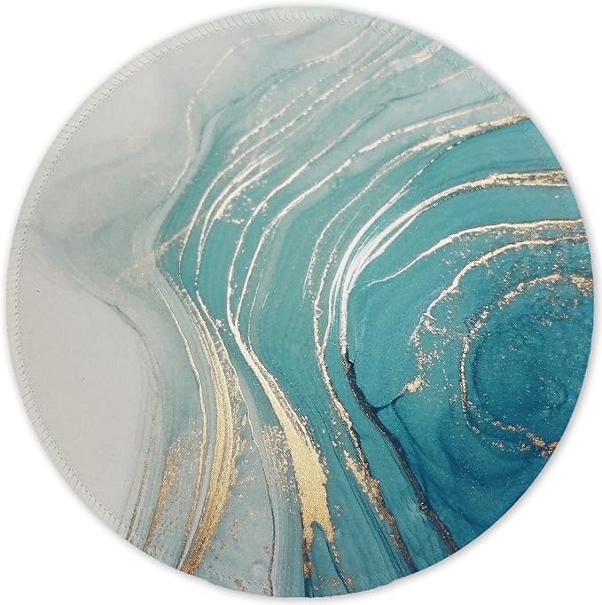 ITNRSIIET Round Mouse Pad with Stitched Edge Premium-Textured Waterproof by +ITNRSIIET