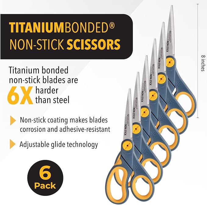 Westcott 8-Inch Non-Stick Titanium Scissors - Image 2