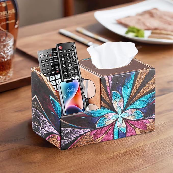 BLIENCE PU Leather Square Tissue Box Cover - Image 6