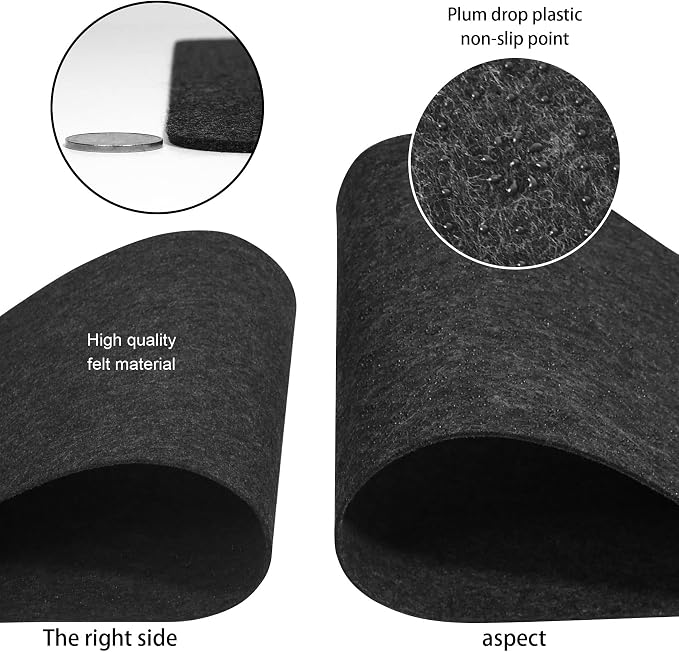 Large Felt Desk Mat, 47.2"x 23.6", Non-Slip Desk Pad - Image 5