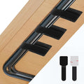 Abnii 50 PCS Hook and Loop Cable Ties, Under Desk Cable Management, Self by Abnii