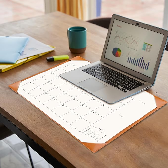 Desk Calendar 2026-2027 with Desk Mat – 22" x 17" Large Desk Pad Calendar Runs - Image 3