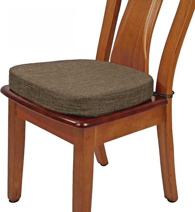 BUYUE Thickened 2.5" Friendly Woven Fabric Dining Chair Cushion, U-Shape High by BUYUE