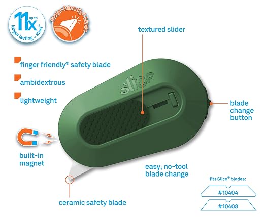 Slice Box Cutter, Heavy Duty Utility Knife, Safe Ceramic Blade Lasting 11x - Image 3