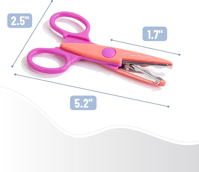 Mr. Pen- Craft Scissors Decorative Edge, 6 Pack, Jewel Colors | Zig Zag Scissors - Image 3