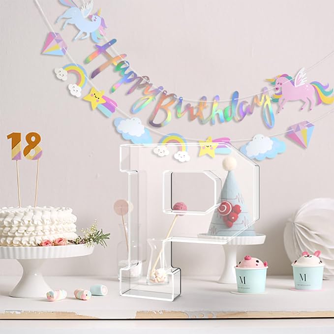 13.8" Acrylic Letter Charcuterie Tray, Charcuterie Letters Fillable Box - Image 4