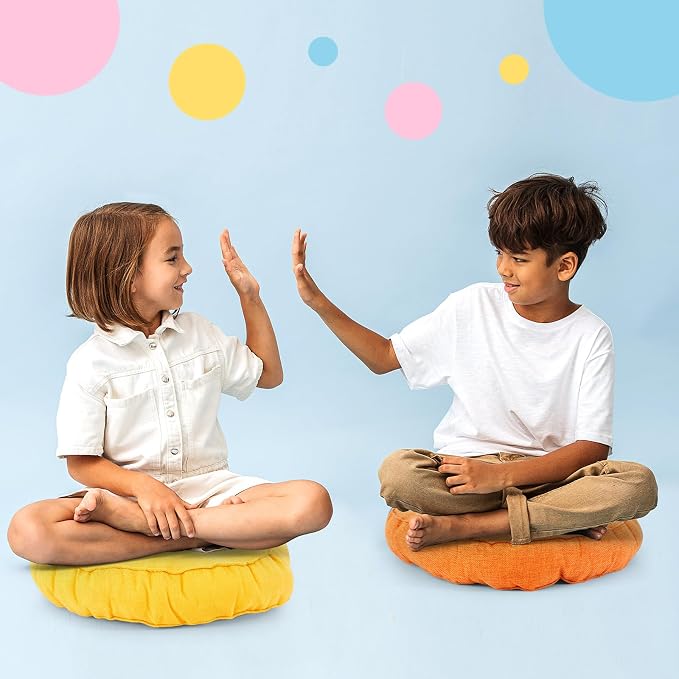 Juexica 8 Pcs Floor Cushions for Kids Floor Pillows Flexible Seating Cushions - Image 4