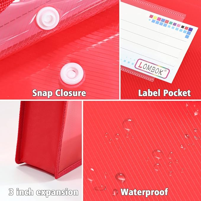 YoeeJob Plastic File Folders Legal Size 2 Pcs, Expandable Document Folder - Image 5