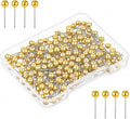 200 PCS Gold Push Pins for Cork Board, 1/8-Inch Retro Round Head Map Pins for by Unknown