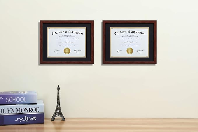 ELSKER&HOME 8.5x11 Diploma Frame Coffee Color - Image 2