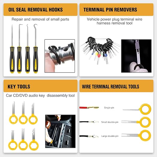 GOOACC 238Pcs Trim Removal Tool, Auto Push Pin Bumper Retainer Clip Set - Image 6