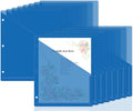 gisgfim 48 Pack Binder Pockets for 3 Ring Clear Pocket Divider Folders for 3 by gisgfim