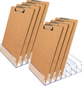 2 Pcs Acrylic Clipboard Holder 7 Slots Clipboard Organizer Display Stand by Unknown