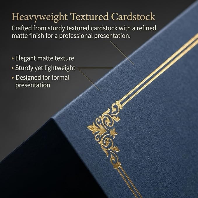 Certificate Holders 8.5 x 11, 30 Pack Extra Thick Diploma Covers, School Awards - Image 3