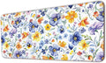 Keyboard Mat, Large Mouse Pad, Watercolor Flower by Flodirise