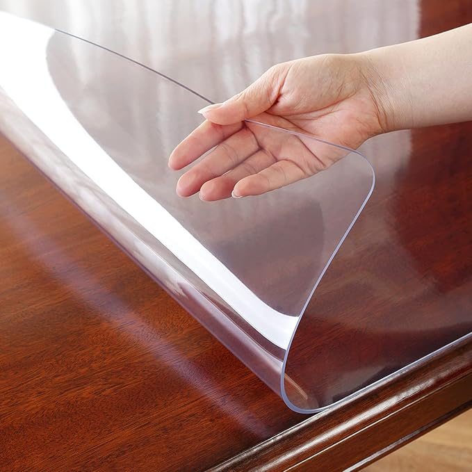 OstepDecor Clear Table Cover Protector 24 x 60 Inch, 1.5mm Thick Plastic Table - Image 7