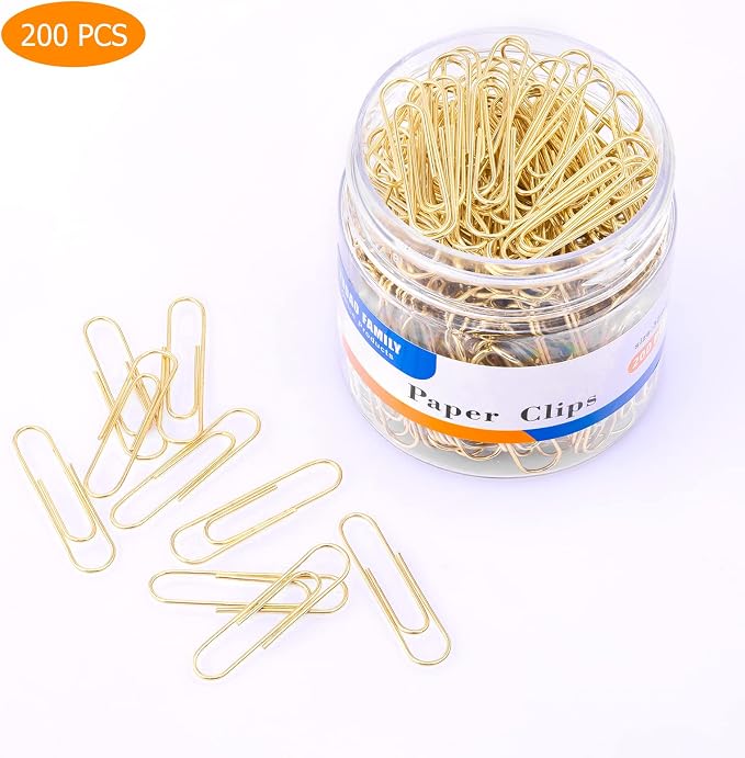 FUDAO FAMILY Medium Paper Clips, Paperclips, 1.3 Inch Paper Clip - Image 4
