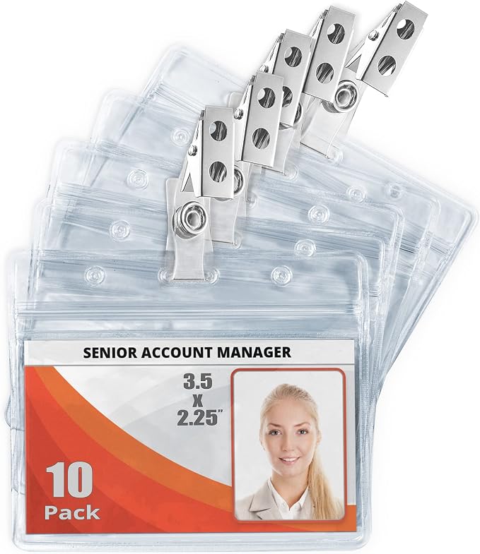 Mifflin-USA Horizontal Plastic Card Holder by MIFFLIN