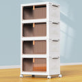 YFXCVSL 4 Tier Plastic Storage Bins by YFXCVSL