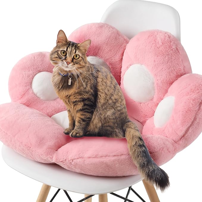 Ditucu Cat Paw Cushion Kawaii Chair Cushions 31.4 x 27.5 inch Cute Stuff Seat - Image 7
