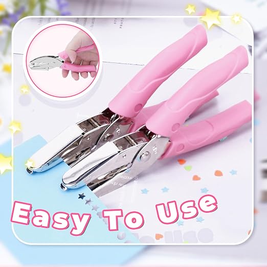 UCEC 3 Pack Hole Punch Shapes, Single Hole Punch, Mini Hole Puncher - Image 4