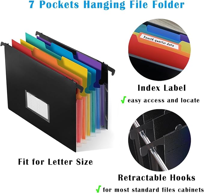 7-Pockets Hanging File Folder - Image 2