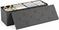 DUMOS 43 Inch Folding Storage Ottoman Bench, Large Hidden Storage Chest by DumosLifestyle