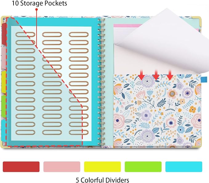 Clipboard Folio with Storage Clipboards Padfolio Notebook - Image 5