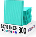 Fuxury 300 Pack Teal Bubble Mailers 6x10 Small Bubble Shipping Envelopes | by Fuxury