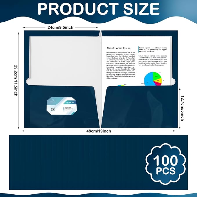 Yeaqee 100 Pack Folders Bulk - Image 2