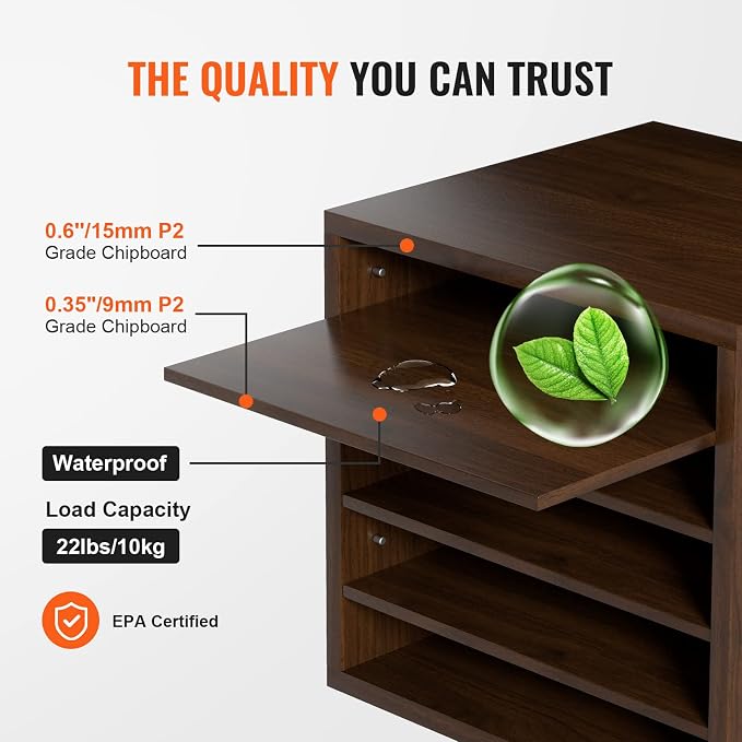 VEVOR Literature Organizers, 5 Compartments Office Mailbox - Image 3