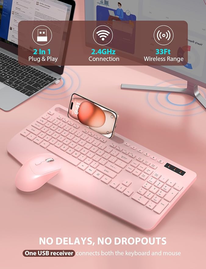 Wireless Keyboard and Mouse Combo - Image 4