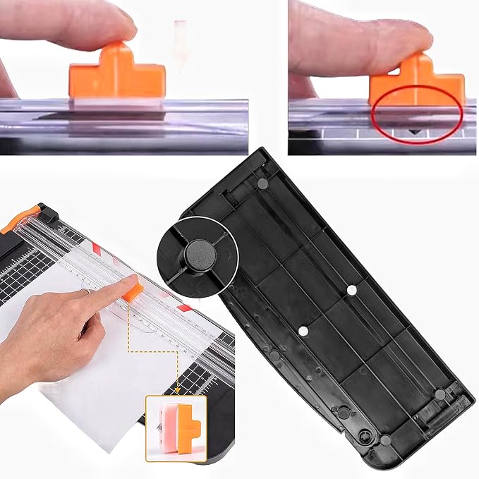 A4 Paper Cutter Paper Trimmer Portable Paper Slicer, 12 Inch Titanium - Image 4