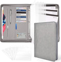 3-Ring Padfolio Portfolio Binder Organizer, PU Leather Folder Binder Business by Sbrinnaliao
