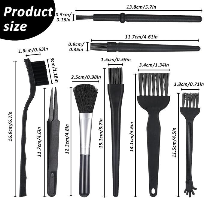 8 PCS Keyboard Brush for Pc Electronic Cleaning Brushes Computer Cleaning Kit - Image 2