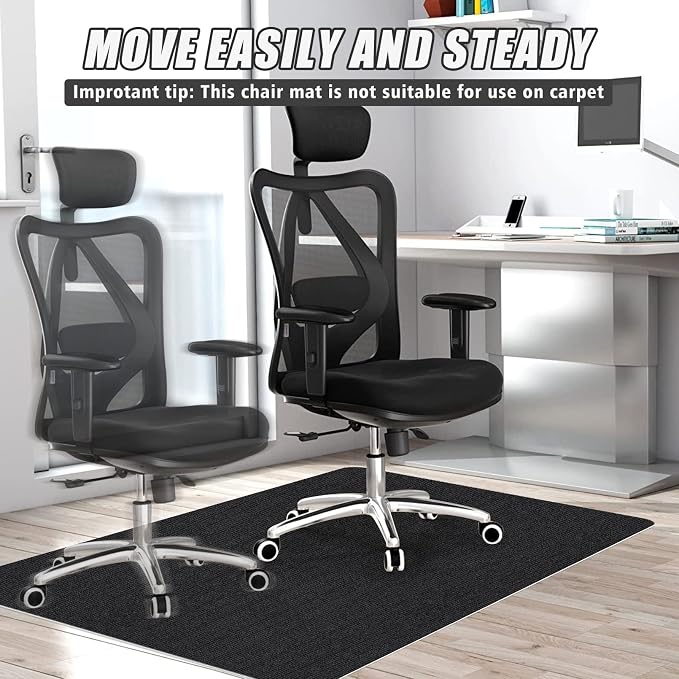 Sycoodeal Office Chair Mat for Hardwood Floor, Office Computer Gaming Chair Mat - Image 4