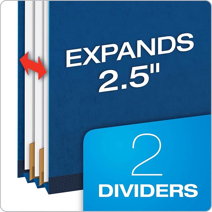 Pendaflex Classification File Folders, 1 Divider, Durable File Organizer - Image 2