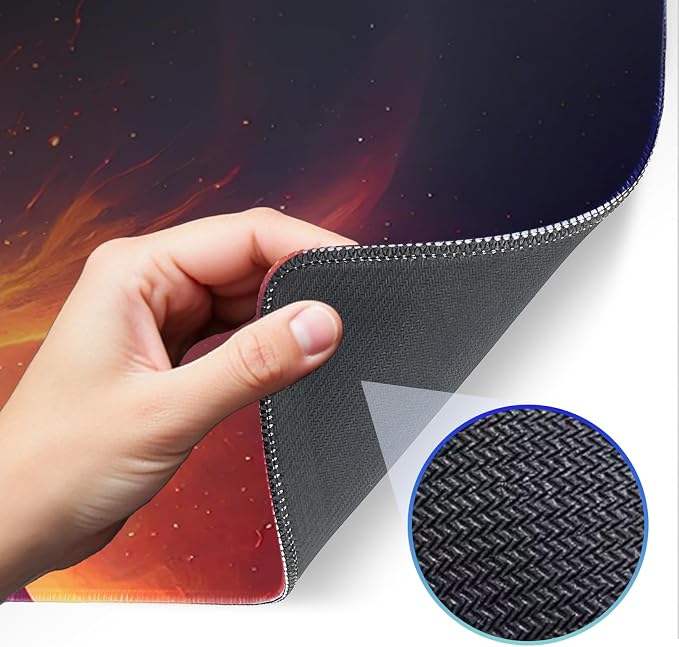 Gaming Mouse Pad, Galaxy Starry Sky Non-Slip Rubber Base - Image 4