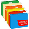Extra Capacity Hanging File Folders, RAZCC 60 Pack Letter Size Reinforced by RAZCC