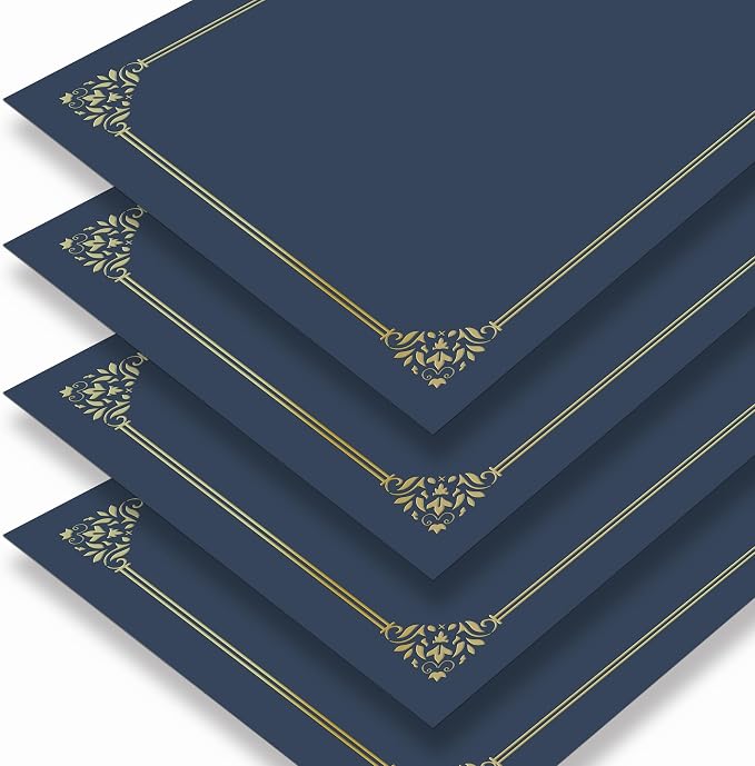 BELLE KR® Blue Certificate Holders 8.5 x 11, Documents and Diplomas - Image 2