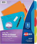 Avery Big Tab Write & Erase Durable Plastic Dividers by Avery