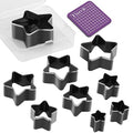 8 Pcs Leather Star Shape Cutter Tool Set, Leather Punch Set, High Carbon Steel by yizzvb