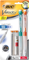 BIC® Velocity Max Mechanical Pencils, Thick Point, 0.9 mm, #2 HB Lead by BIC