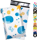 Ocean Printed Poly Mailer 6x9 Inch 100 Pcs, Waterproof and Tear-Resistant by JOWLROEL
