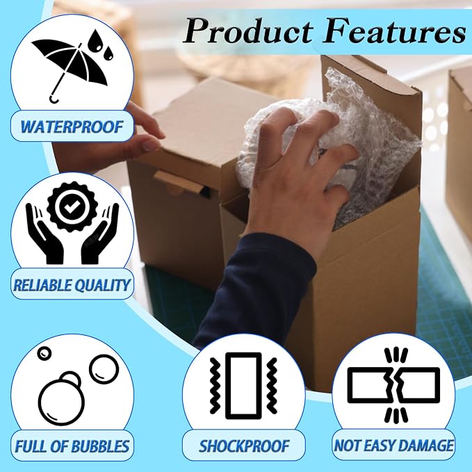 12X14 Inch Bubble Out Bags, Double Walled Packing Supplies - Image 4