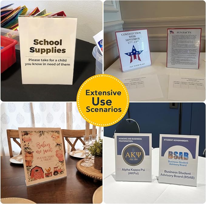 Acrylic Sign Stand Holders - Image 5