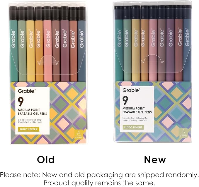 Grabie Erasable Gel Pens, Medium Point 0.7 mm Erasable Pens, Make Mistakes - Image 9