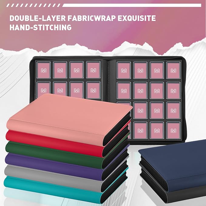 16 Pocket Toploader Binder, Holds 640 Top Loaders, Top Loader Binder - Image 5